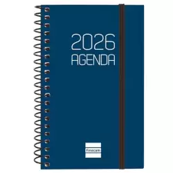 (742711026) FINOCAM AGENDA ESPIRAL OPAQUE E3-79X127MM SVH TAPA PP AZUL 2026
