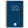 (742711026) FINOCAM AGENDA ESPIRAL OPAQUE E3-79X127MM SVH TAPA PP AZUL 2026