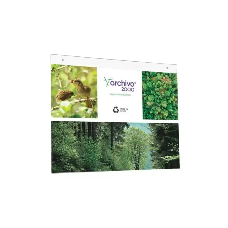 (20803 CS TP) ARCHIVO 2000 EXPOSITOR MURAL CON TALADROS A3 HORIZONTAL POLIESTIRENO ULTRA TRANSPARENTE