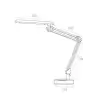 (5061B PT LED4STARS C) ARCHIVO 2000 LÁMPARA LED FLEXO DE SOBREMESA CABEZAL PIVOTABLE HORIZONTAL/VERTICAL CON BASE LUZ BLANCO ...