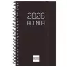 (742716026) FINOCAM AGENDA ESPIRAL OPAQUE E3-79X127MM SVH TAPA PP NEGRO 2026
