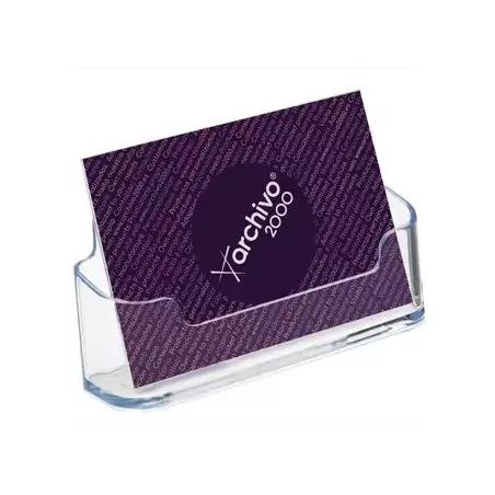 (61417 CS TP) ARCHIVO 2000 PORTATARJETAS DE SOBREMESA HORIZONTAL CON 1 COMPARTIMENTO 45X95X35 MM