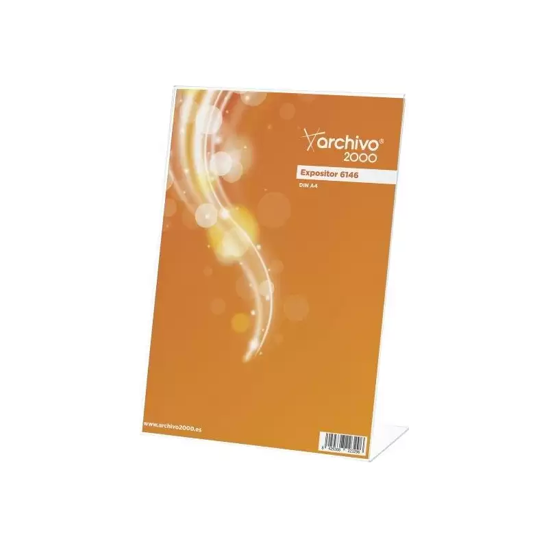 (6146 CS TP) ARCHIVO 2000 EXPOSITOR SOBREMESA ARCHIVO 2000 "PREMIUM" EN FORMA DE L DIN A4 VERTICAL ESPESOR 3 MM 95X210X305 MM