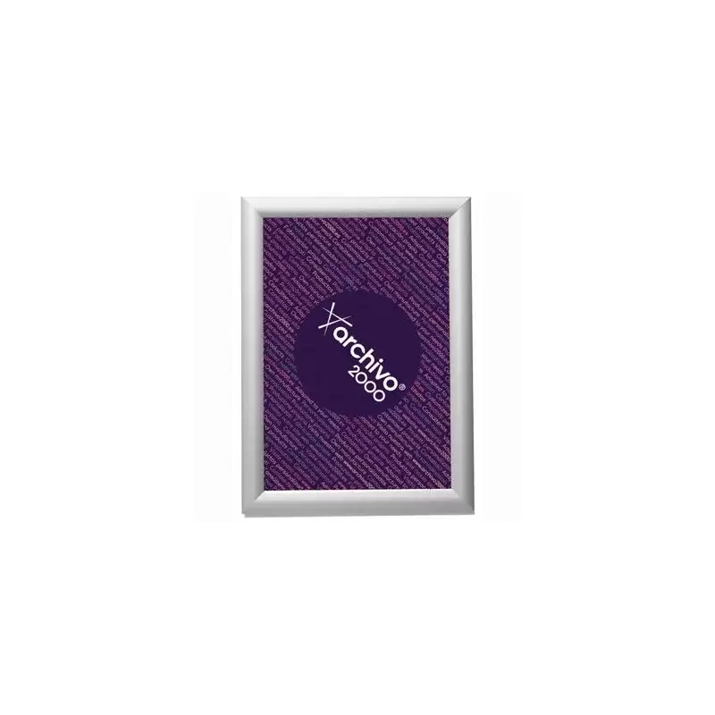 (64004 PT) ARCHIVO 2000 EXPOSITOR MURAL SNAP FRAME CON MARCO MONTABLE DIN A4 VERTICAL / HORIZONTAL 10X240X330 MM PLATA
