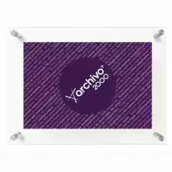 (65404 CS TP) ARCHIVO 2000 EXPOSITOR MURAL CON TALADROS METRAQUILATO ULTRATRANSPARENTE VERTICAL / HORIZONTAL 35X240X330 MM