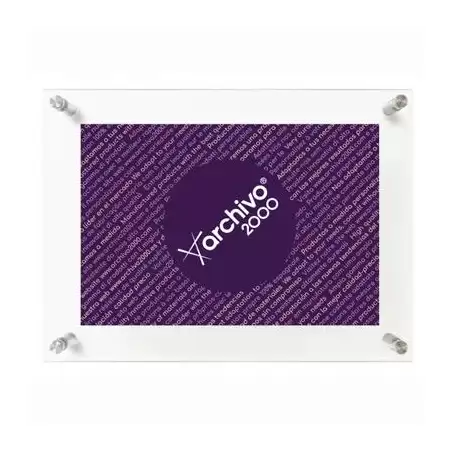 (65404 CS TP) ARCHIVO 2000 EXPOSITOR MURAL CON TALADROS METRAQUILATO ULTRATRANSPARENTE VERTICAL / HORIZONTAL 35X240X330 MM