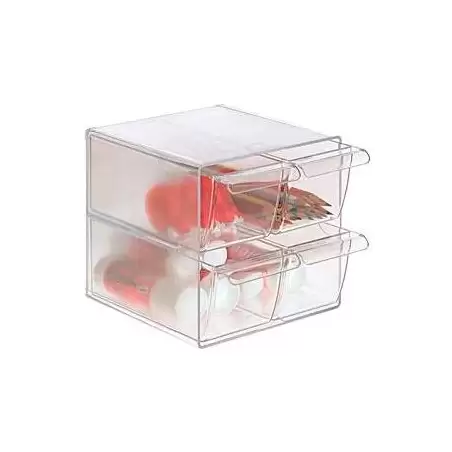 (6704 CS TP) ARCHIVO 2000 ORGANIZADOR ARCHICUBO 4 CAJONES 190X150X150 MM CRISTAL TRANSPARENTE