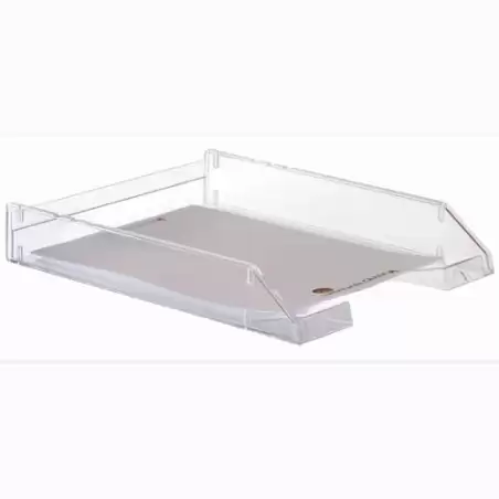 (715 CS TP) ARCHIVO 2000 BANDEJA APILABLE FONDO LISO OPCIONAL USO DE VARILLAS ELEVADORAS DIN A4 Y FOLIO 340X260X60 CRISTAL TR...