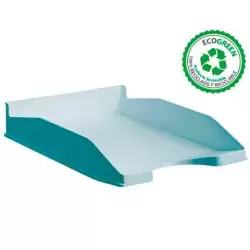 (742 AZ PS) ARCHIVO 2000 BANDEJA ECOGREEN APILABLE 3 POSICIONES 345X255X60MM RECICLADO AZUL PASTEL
