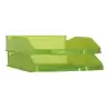 (742 KW TL) ARCHIVO 2000 BANDEJA APILABLE EN 3 POSICIONES FONDO LISO DIN A4 Y FOLIO 345X255X60 MM KIWI TRASLÚCIDO