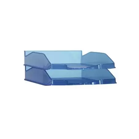 (742 LG TL) ARCHIVO 2000 BANDEJA APILABLE EN 3 POSICIONES FONDO LISO DIN A4 Y FOLIO 345X255X60 MM LAGOON TRASLÚCIDO