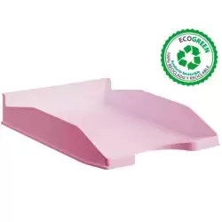 (742 RS PS) ARCHIVO 2000 BANDEJA ECOGREEN APILABLE 3 POSICIONES 345X255X60MM RECICLADO ROSA PASTEL