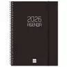 (742776026) FINOCAM AGENDA ESPIRAL OPAQUE E10-155X212MM SVV TAPA PP NEGRO 2026