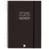 (742786026) FINOCAM AGENDA ESPIRAL OPAQUE E40-210X297MM SVH TAPA PP NEGRO 2026