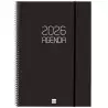 (742856026) FINOCAM AGENDA ESPIRAL OPAQUE E40-210X297MM SVV TAPA PP NEGRO 2026