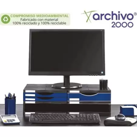 (6522M1 AZ) ARCHIVO 2000 SOPORTE MONITOR ERGONÓMICO SOSTENIBLE