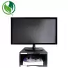 (6611 NE) ARCHIVO 2000 SOPORTE MONITOR ERGOSOSTENIBLE CON COMPARTIMENTO INFERIOR NEGRO