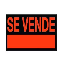 (6160 NE) ARCHIVO 2000 CARTEL "SE VENDE" 700X500 MM PVC NEGRO
