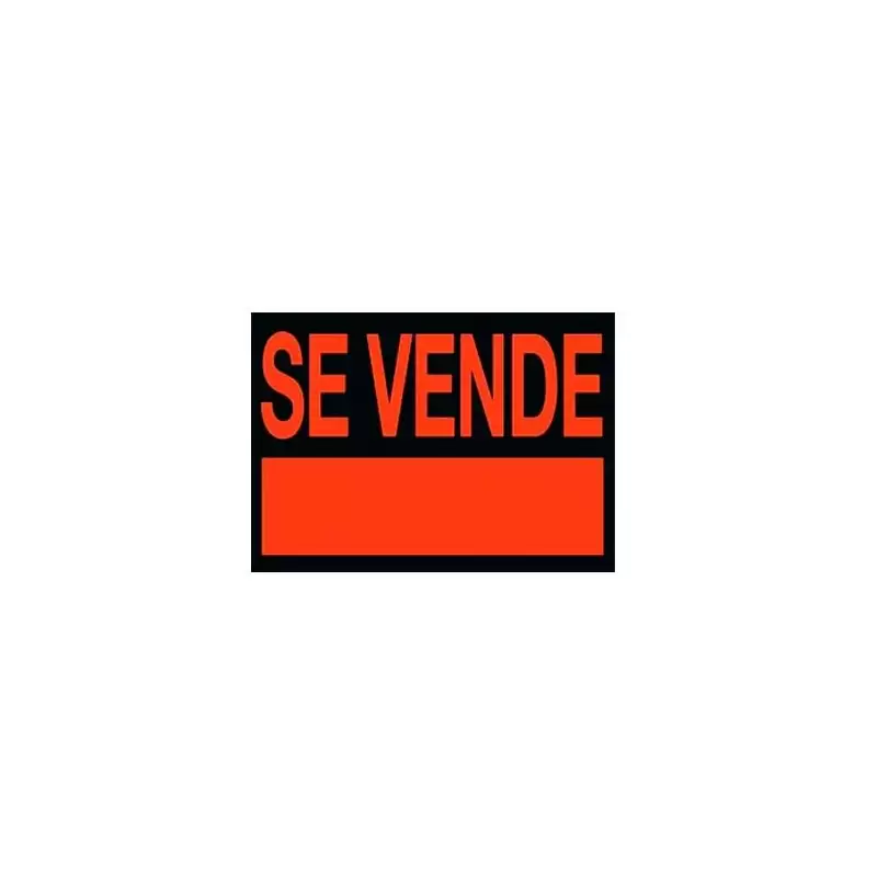 (6160 NE) ARCHIVO 2000 CARTEL "SE VENDE" 700X500 MM PVC NEGRO