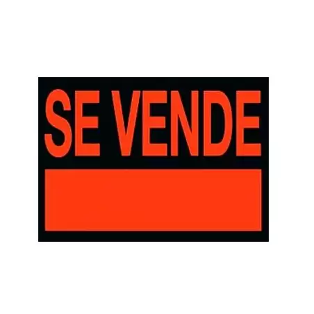 (6160 NE) ARCHIVO 2000 CARTEL "SE VENDE" 700X500 MM PVC NEGRO