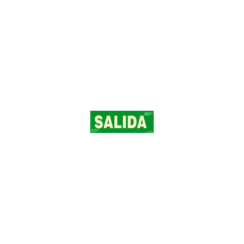 (6170-06H VE) ARCHIVO 2000 PACK DE 2 SEÑALES "SALIDA" 300X105 PVC VERDE