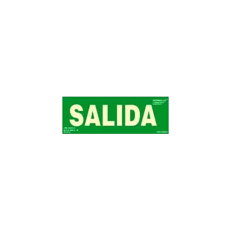 (6170-06H VE) ARCHIVO 2000 PACK DE 2 SEÑALES "SALIDA" 300X105 PVC VERDE