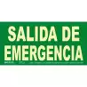 (6170-15H VE) ARCHIVO 2000 SEÑAL "SALIDA DE EMERGENCIA" 320X160MM PVC 700 MICRAS VERDE
