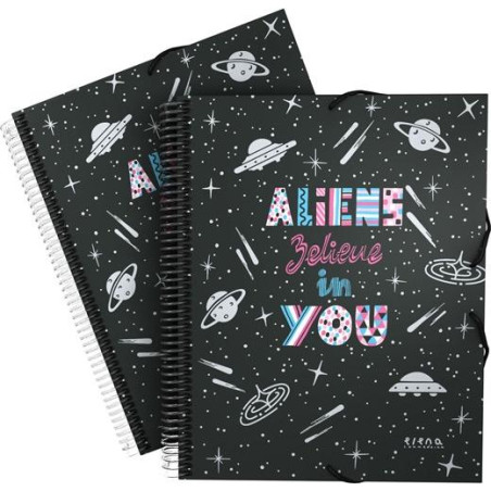 (39822466) GRAFOPLÁS CARPETA 30 FUNDAS MAXIPLAS DIN-A4 EC3.PP ALIENS