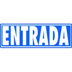 (6177-10 GS) ARCHIVO 2000 SEÑAL "ENTRADA (SIN INDICADOR)" 175X65 PVC GRIS