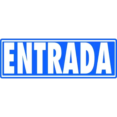 (6177-10 GS) ARCHIVO 2000 SEÑAL "ENTRADA (SIN INDICADOR)" 175X65 PVC GRIS