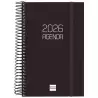 (742906026) FINOCAM AGENDA ESPIRAL OPAQUE E5-117X181MM 1DP TAPA PP NEGRO 2026