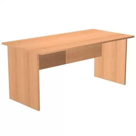 (002-6+60111-6) ARTEXPORT MESA ESCRITORIO PRESTO 140 CON PATAS PANEL LATERALES TABLERO DE 22MM HAYA