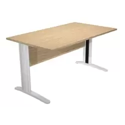 (002-C+30511) ARTEXPORT MESA ESCRITORIO PRESTO 140 CON PATAS DE METAL TABLERO 22MM ROBLE