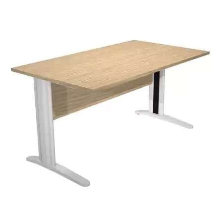 (002-C+30511) ARTEXPORT MESA ESCRITORIO PRESTO 140 CON PATAS DE METAL TABLERO 22MM ROBLE