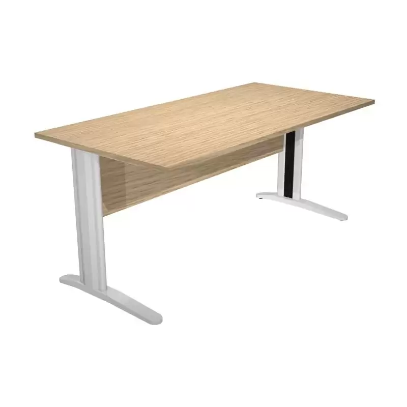 (003-C+30511) ARTEXPORT MESA ESCRITORIO PRESTO 160 CON PATAS DE METAL TABLERO 22MM ROBLE