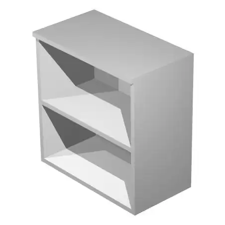 (030-9) ARTEXPORT ESTANTERÍA BAJA PRESTO ABIERTA 1 ESTANTE 22MM REGULABLE CON TRASERA GRIS