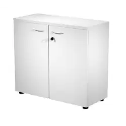 (030PM-3) ARTEXPORT ARMARIO BAJO PRESTO CON PUERTAS 1 ESTANTE 22MM REGULABLE CON TRASERA BLANCO