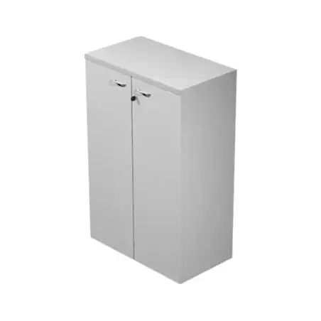 (035PM-9) ARTEXPORT ARMARIO MEDIO PRESTO CON PUERTAS 2 ESTANTES 22MM REGULABLES CON TRASERA GRIS