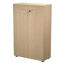 (035PM-C) ARTEXPORT ARMARIO MEDIO PRESTO CON PUERTAS 2 ESTANTES 22MM REGULABLES CON TRASERA ROBLE