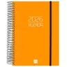 (742912926) FINOCAM AGENDA ESPIRAL OPAQUE E10-155X212MM 1DP TAPA PP NARANJA 2026
