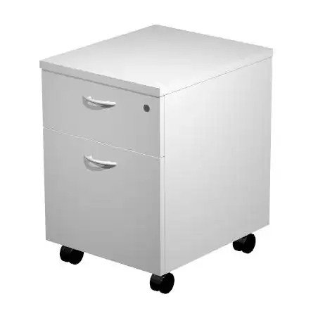 (60022-9) ARTEXPORT CAJONERA PRESTO 2 CAJONES C/RUEDAS GUÍAS METÁLICAS CERRADURA GRIS -DESMONTADO-