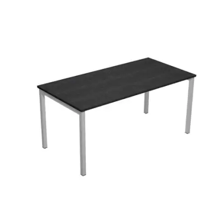 (664-8) ARTEXPORT MESA ESCRITORIO 140 VENERE 160 CON 4 PATAS DE METAL 40X40MM TABLERO 22MM NEGRO-ANTRACITA (MEDIDAS 120X80)