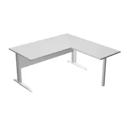 (ML003M-GR) ARTEXPORT MESA ESCRITORIO PRESTO CON PATAS METAL 160 + ALA LATERAL 79X60 GRIS