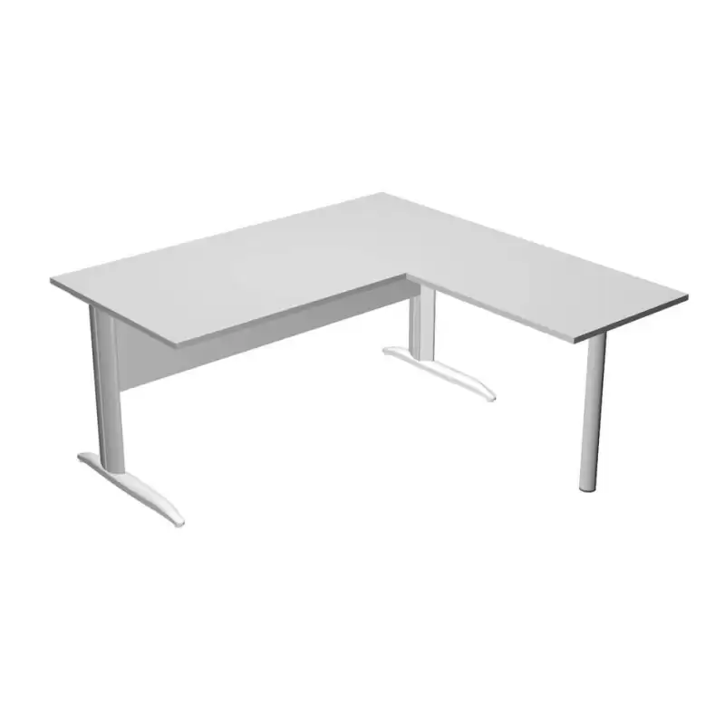 (ML003M-GR) ARTEXPORT MESA ESCRITORIO PRESTO CON PATAS METAL 160 + ALA LATERAL 79X60 GRIS