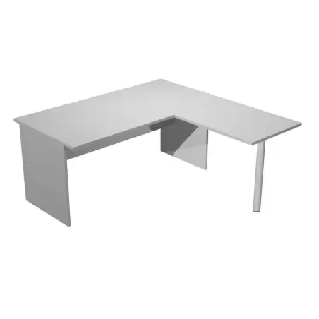 (ML003P-GR) ARTEXPORT MESA ESCRITORIO PRESTO PATAS PANEL LATERAL 160 + ALA LATERAL 79X60 GRIS