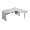 (ML003P-GR) ARTEXPORT MESA ESCRITORIO PRESTO PATAS PANEL LATERAL 160 + ALA LATERAL 79X60 GRIS