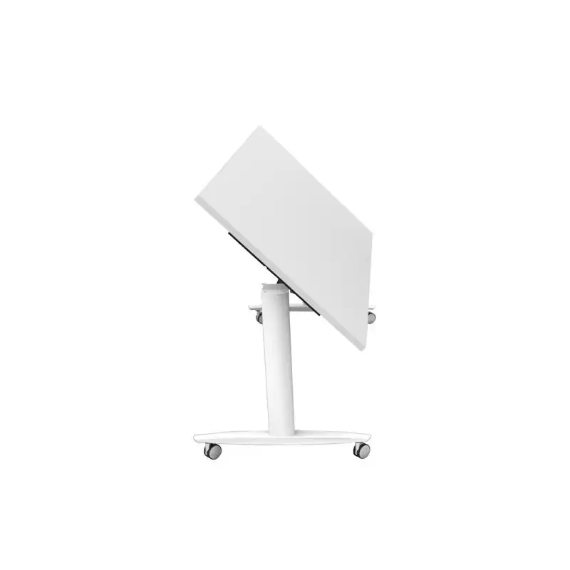 (TAXI-140) ARTEXPORT MESA MULTIFUNCIONAL TAXI 140 PATAS DE METAL CON RUEDAS Y TAPA ABATIBLE DE 25MM BLANCO