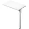 (@68001+3-AFAA0695-AN) ARTEXPORT ALA LATERAL MESA 60X35 TABLERO 22MM BLANCO