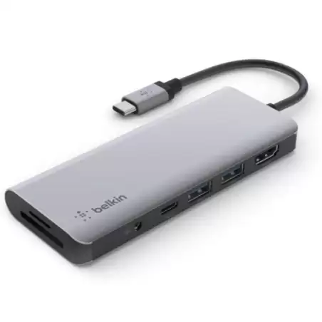 (AVC009BTSGY) BELKIN ADAPTADOR USB-C 7 EN 1
