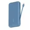 (BPB024HQBL) BELKIN CARGADOR POWER BANK 20K MAH 1 USB-A Y 1 USB-C C/ CABLE INTEGRADO USB-C AZUL